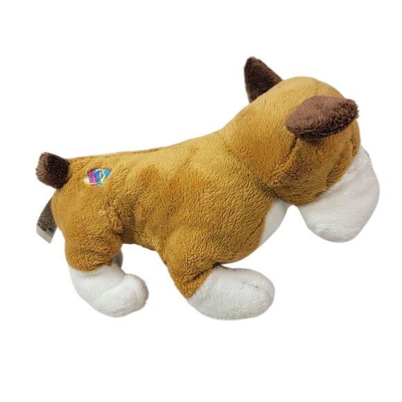 2/$15 Webkinz Bulldog Plush Brown Stuffed Animal Ganz No Code Puppy Beans HM126 - Picture 5 of 9